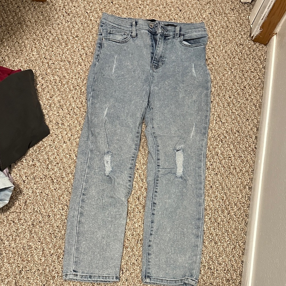 Kendall & Kylie Light Blue Straight Leg Jeans